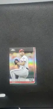 2019 Topps Chrome Max Scherzer #140 Refractor Washington Nationals SP