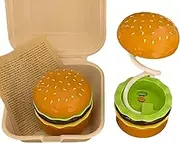 Fun Burger Eye Protection Night Light with Pencil Sharpener Function USB Charging Children's Bedroom Night Light