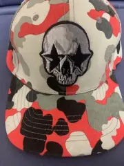 camo skull Cap staple pigeon Brand Snap Back Hat star struck rare $38 Msrp NWT