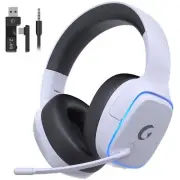 Gvyugke 2.4GHz Wireless Gaming Headsets for PS5 PS4 PC Switch - Bluetooth 5.3...