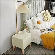Indoor Floor Lamps Floor Lamp with Table, Bedside Nightstand with Drawer, USB Port, Side Table with Lamp Attached, End Table with Reading Standing Light for Living Room Bedroom Standing Lamp