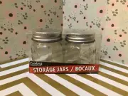 Mini Glass Mason Jars, Spice/Storage Jars