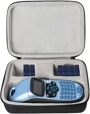 (Case only) Khanka Hard Case for Dymo S0883980 LetraTag LT-100H /S0901180 LT-100H+ Plus Label Maker ABC Keyboard and Replacement LetraTag Paper Label Tape.