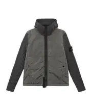 Stone Island Logo Patch Funnel Neck Jacket M leaden