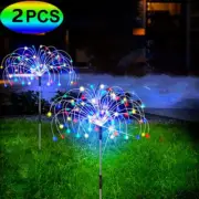 2X 120LED Solar Power Firework Garden Light Starburst Christmas Outdoor Decor