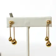 DAVID YURMAN New Solari Chain Drop Earrings w/ Diamonds in 18K Yellow Gold