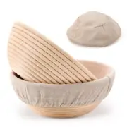 Sourdough Bread Proofing Baskets(Set of 2) for Sour Dough Bread Baking Suppli...