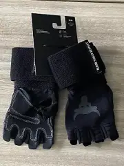 Under Armour Project Rock Train/Lifting Gloves W/ Wrist Wraps Leather Medium