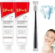 2Pcs Sp-6 Ultra Whitening Toothpaste,Toothpaste Sp-6 Brightening,Probiotics Bright White Toothpaste,Deep Cleaning Oral Care Toothpaste,Fresh Breath