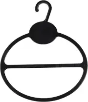 150 Black Scarf Shawl Hangers Tie Holder Organizer Hanger Plastic Storage Round