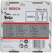 Bosch Professional 2500x Countersunk Pen SK64 25G (1.6/16 g, 2.8 x 1.45 x 30 mm, Galvanised, Accessories for Nail Guns, Pneumatic Nailers)