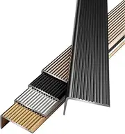 Stair Edge Protector Stair Edging, L Shape Corner and Edge Protection Profile, for Exterior or Interior Stair Edges-Gold||7x3cm
