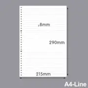 60 Sheets A4 A5 B5 Refill Spiral Binder Inner Page Notebook Loose Leaf Weekly Mo