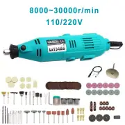 110V/220V Mini Electric Variable Speed Grinder Rotary Tool Kit Engraving Pen New