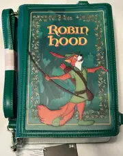 Loungefly Disney Robin Hood Classic Book Convertible Crossbody Bag *NEW*