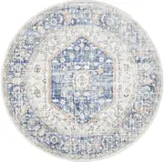 Mayfair Lorissa Blue Round by Rug Culture-150X150CM - ROUND