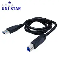 在飛比找PChome24h購物優惠-UNI STAR USB 3.0 A公-B公 80cm(CV