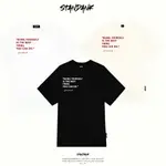 本地品牌 T 恤 STANDANK BEING YOURSELF TEE 100% 棉,男女大碼 T 恤男女通用短袖