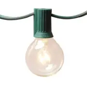 LUMABASE String Lights 25' Incandescent Weather Resistant Round Globe (25-Pack)