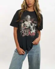 Vintage 90s WWE Wrestling Rey Mysterio Tee XS