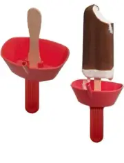 1pc Original Drip Free Popsicle Holder Mess Free Frozen Snack Holder With Straws