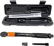 LEDON Torque Wrench Set, 3 PCS 1/4" Drive Click Torque Wrench Ratchet Socket with Adapters Extension
