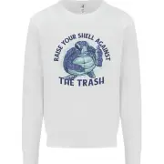 Offensive Turtle Climate Change Environment Kids Sweatshirt Jumper