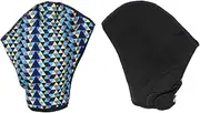 uxcell Webbed Swimming Gloves, Unisex Swim Resistance Training Gloves Webbed Paddle Aquatic Gloves for Swimming Surf Diving, Dark Blue, L
