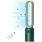 Advwin Bladeless Tower Fan Portable Electric Green