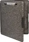 Dexas Slimcase 2 Plastic Clipboard with Storage and Side Opening, Heavy Granite,