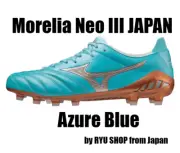 Mizuno MORELIA NEO 3 III JAPAN Azure Blue Pack Soccer Cleats Shoe P1GA2380 25