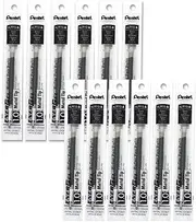Pentel Refill Ink for BL60 EnerGel Liquid Gel Pen, 1.0 mm Metal Tip, Black Ink (Box of 12)
