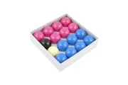 Formula Sports Battle Of The Sexes Casino Balls 2" Set 7 Pink Blue & 1 BLK WHT