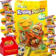 SpongeBob Squarepants Krabby Patty Gummy Candy, 40 Individually Wrapped Pattie