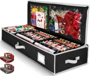 Wrapping Paper Organizer Storage (6 Colors) Underbed Container with Interior Poc