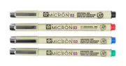 Multicolor Pigma Ink Pens Pack of 4 Waterproof Fade Resistant Archival Ink