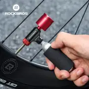 ROCKBROS Aluminum Bike CO2 Inflator Adapter AV & FV Bicycle Gas Nozzle Adapter