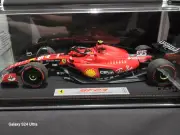 BBR 1:18 Ferrari SF-23 #55 Carlos Sainz Singapore GP Win 2023 1:18 Leather Base