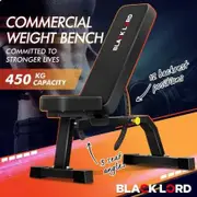 BLACK LORD Commercial Weight Bench Flat Incline Press Sit-up Fitness Home Gym