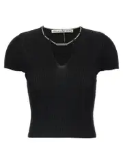 [Alexander Wang] Alexander Wang-Catena Maglioni Nero-Donna L