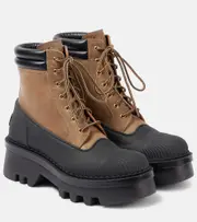 [Chloe] Chloé Phoenix leather ankle boots AU 10 brown