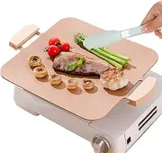 [Generic] Non Stick Griddle | Tilted Nonstick Stovetop Griddle - Portable BBQ Griddle, Grill Plate, Multi-Functional Tortilla Griddle for Indoor Outdoor