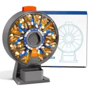 Large Pill Dispenser, Weekly Pill Organizer 7 Day Am Pm / 14 Day Pill Box, Da...