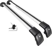 2PC Cross Bars Compatible for Chevrolet Suburban 2021-2025 Crossbar Luggage Carrier Roof Rack Rail Carrier Lockable Cargo Bars(Silver Black)