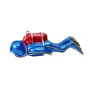 Aquariums Decorations Resin Figurine Diver with Floating Ball for Fish Tanks