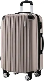 [AUSWAY] 28Inch Suitcase Hard Shell ABS Luggage Case Travel Baggage Lightweight Travelling Bag Champagne