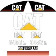 Decal Sticker Set CAT 345C L Digger Excavator Decal Set