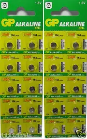 20 Pcs LR621 GP164 Alkaline Button Cell Batteries