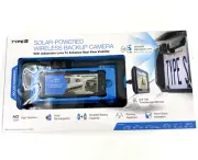 Type S Solar-Powered Wireless Backup Camera Adjustable Lens 6.8" Touch Screen