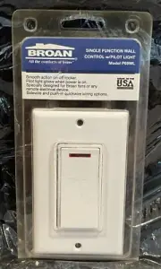 Broan NuTone P69WL Single Function Lighted Rocker Switch, White - OEM Original